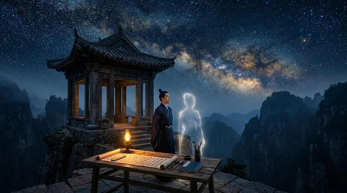 昆仑夜话:深邃星海与长明心灯